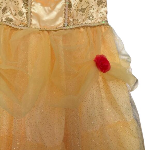 Beauty & The Beast Belle Dress Cosplay Dress Up Play Child Size M 7-8 - Picture 3 of 5